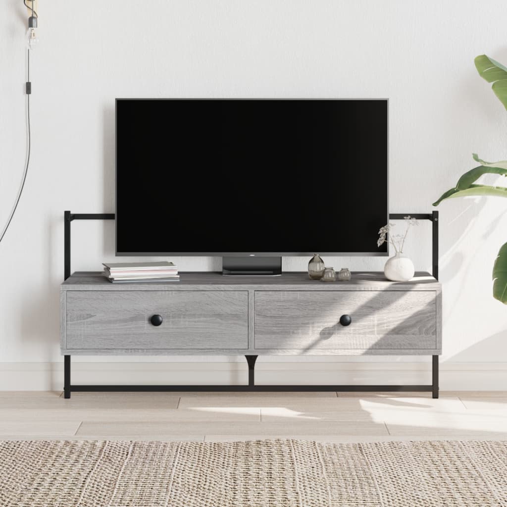 Berkfield TV Cabinet Wall-mounted Grey Sonoma 100.5x30x51 cm Engineered Wood