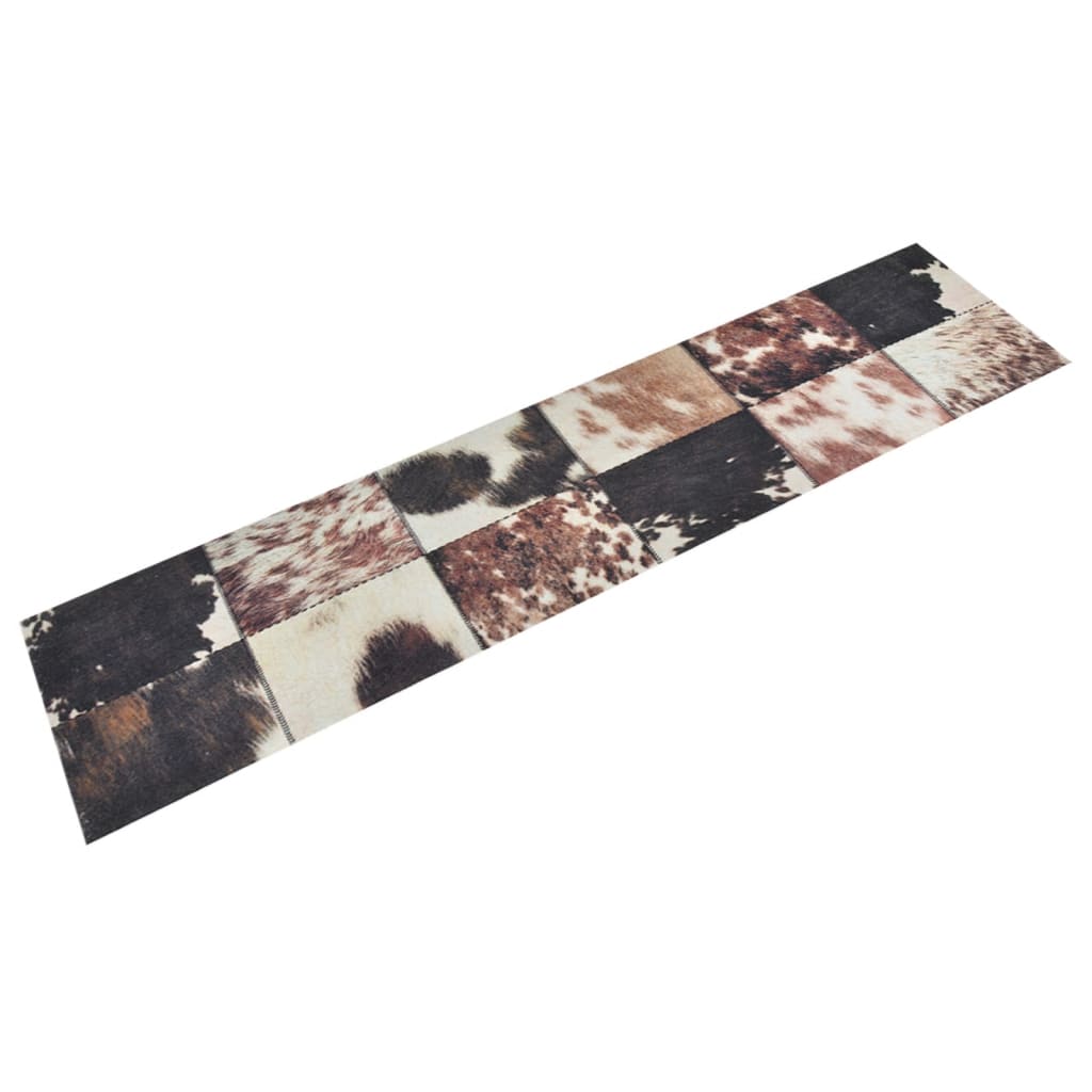 Berkfield Kitchen Rug Washable Animal Skin 60x300 cm Velvet