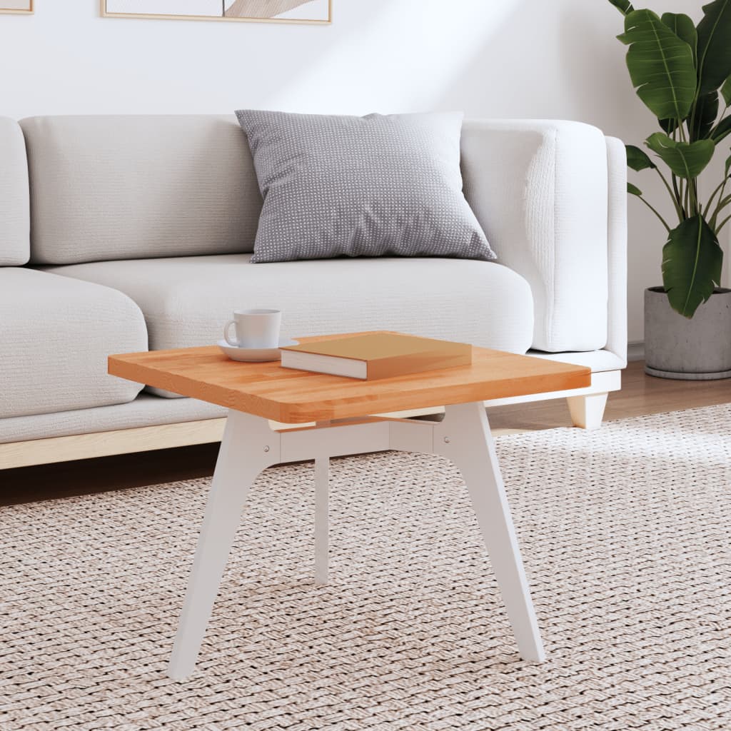 Berkfield Table Top 50x50x2.5 cm Square Solid Wood Beech