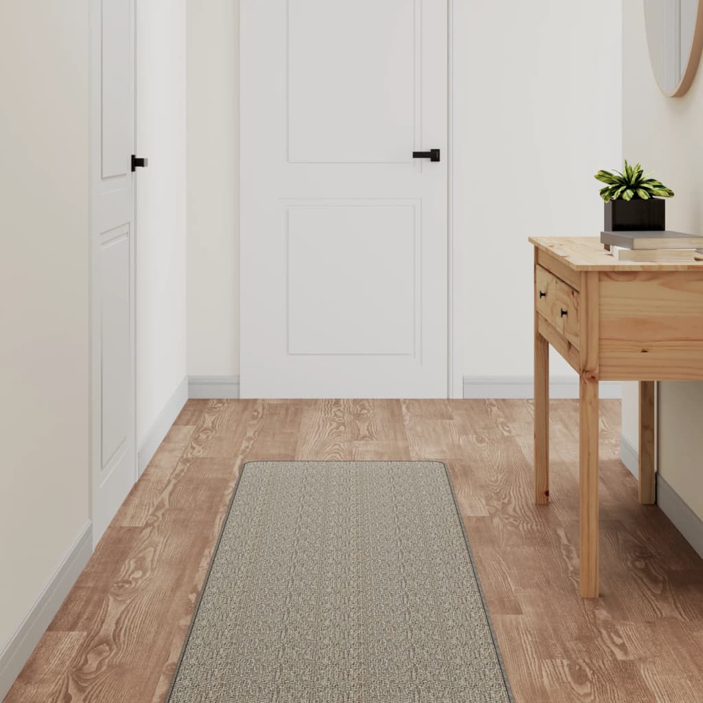 Berkfield Carpet Runner Sisal Look Taupe 50x150 cm