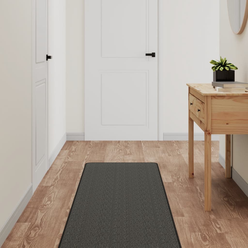 Berkfield Carpet Runner Sisal Look Anthracite 50x200 cm