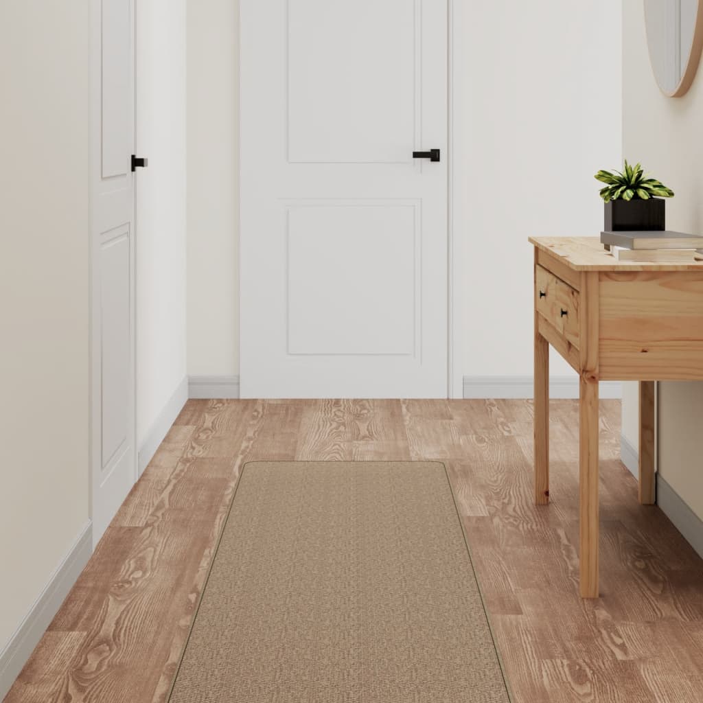 Berkfield Carpet Runner Sisal Look Sand 50x200 cm