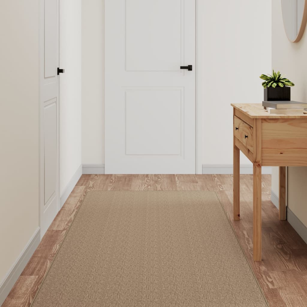 Berkfield Carpet Runner Sisal Look Sand 80x300 cm