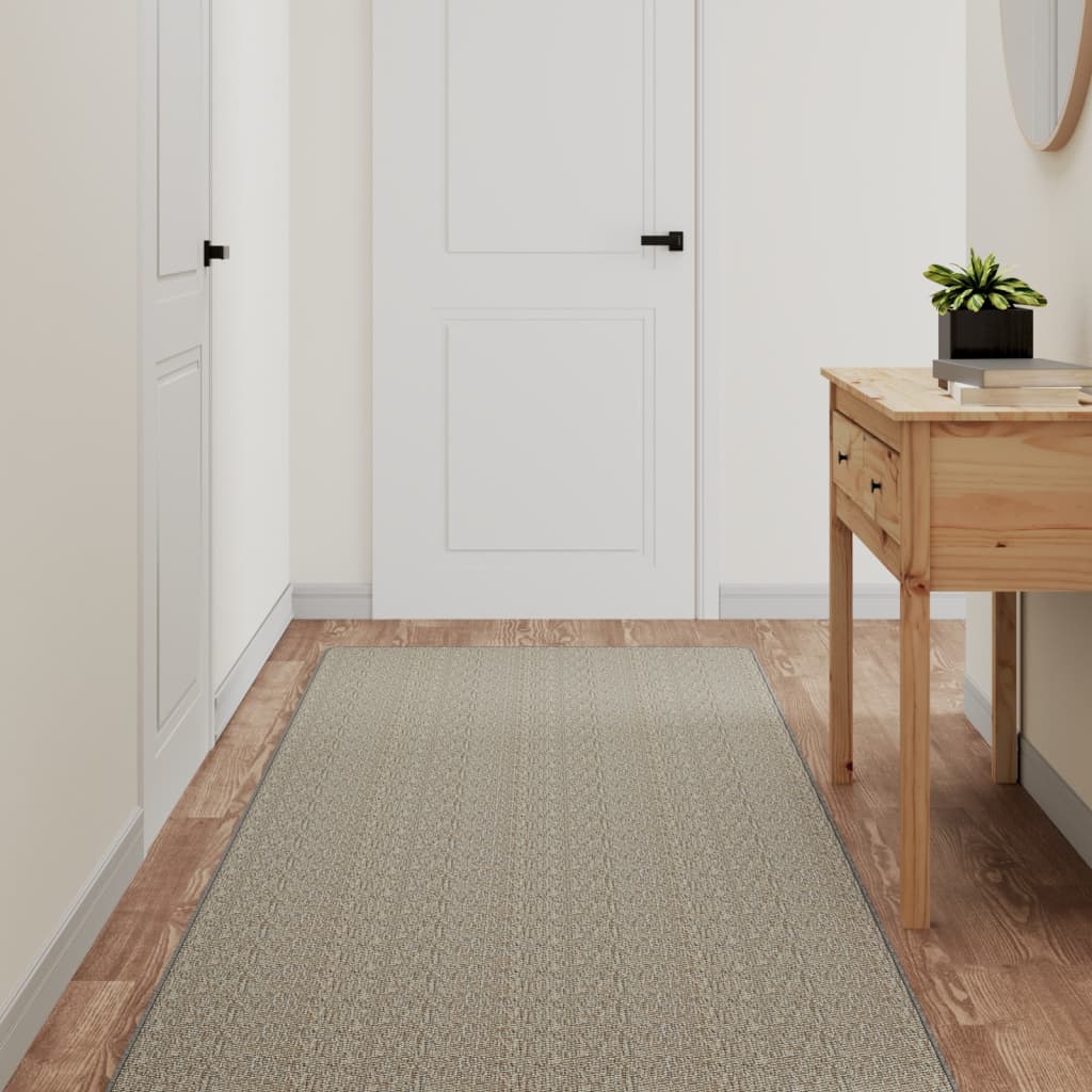 Berkfield Carpet Runner Sisal Look Silver 80x400 cm