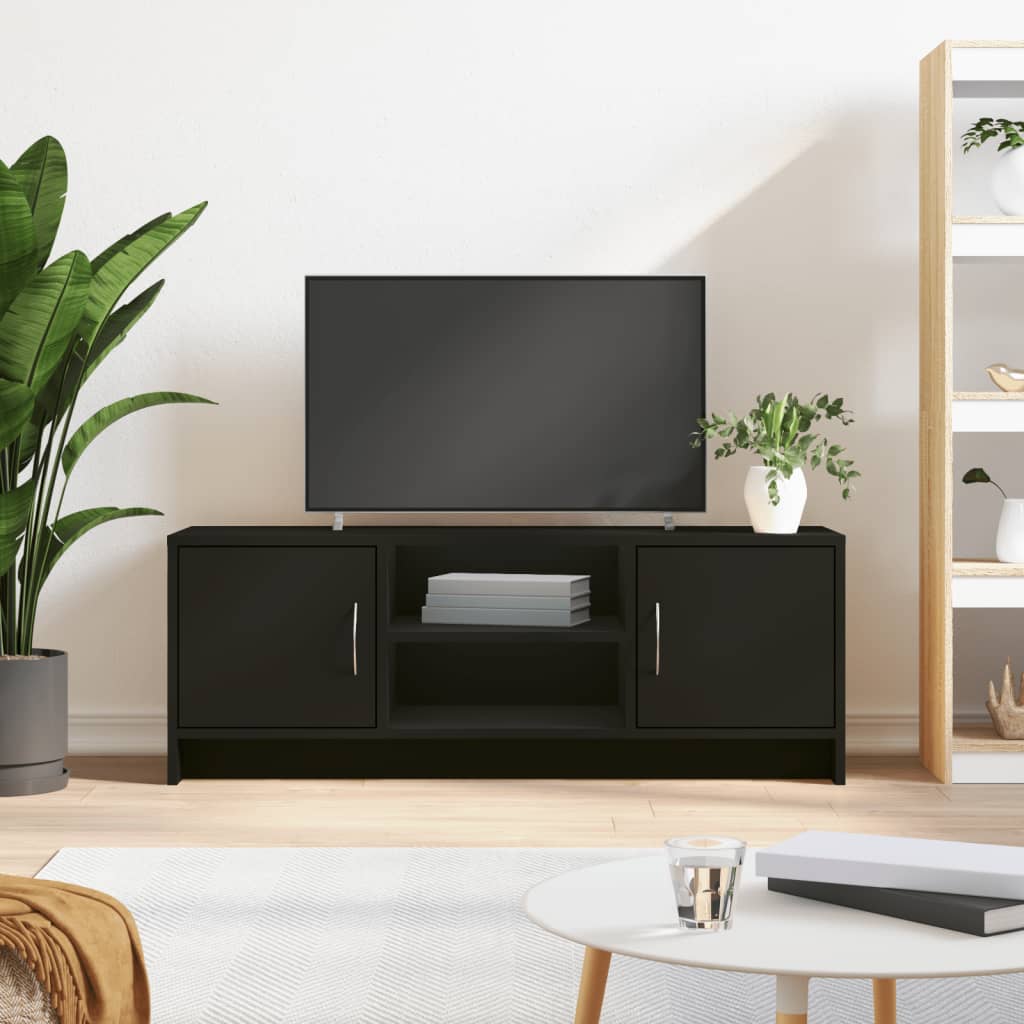 Berkfield TV Cabinet Black 102x30x37.5 cm Engineered Wood