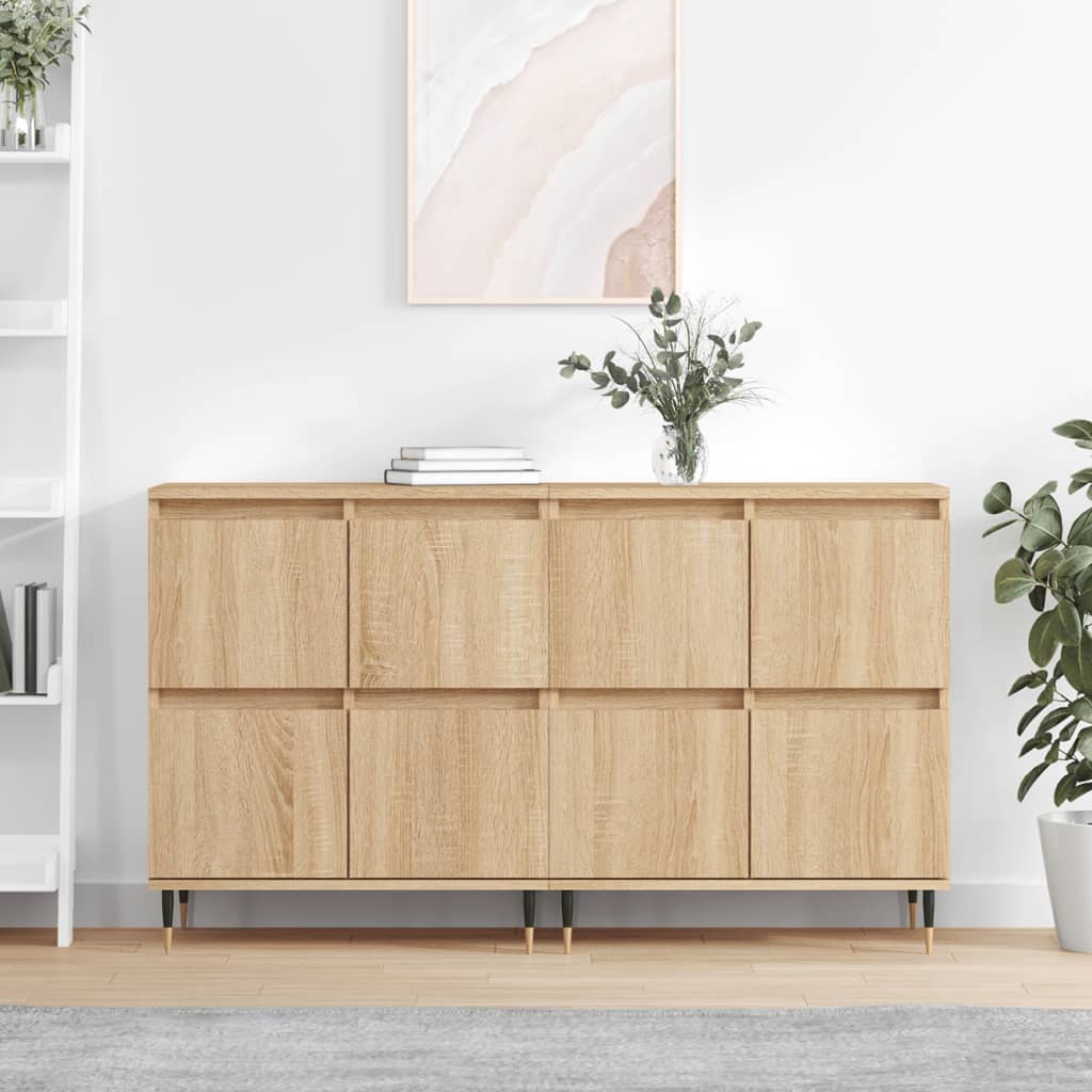 Berkfield Sideboards 2 pcs Sonoma Oak Engineered Wood