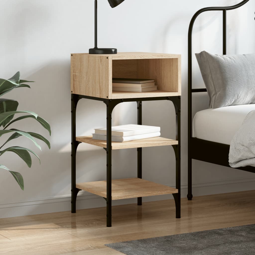 Berkfield Bedside Table Sonoma Oak 35x34.5x70 cm Engineered Wood