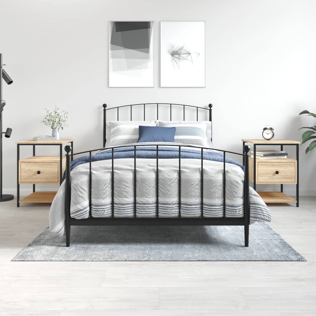 Berkfield Bedside Cabinets 2 pcs Sonoma Oak 40x42x56 cm Engineered Wood