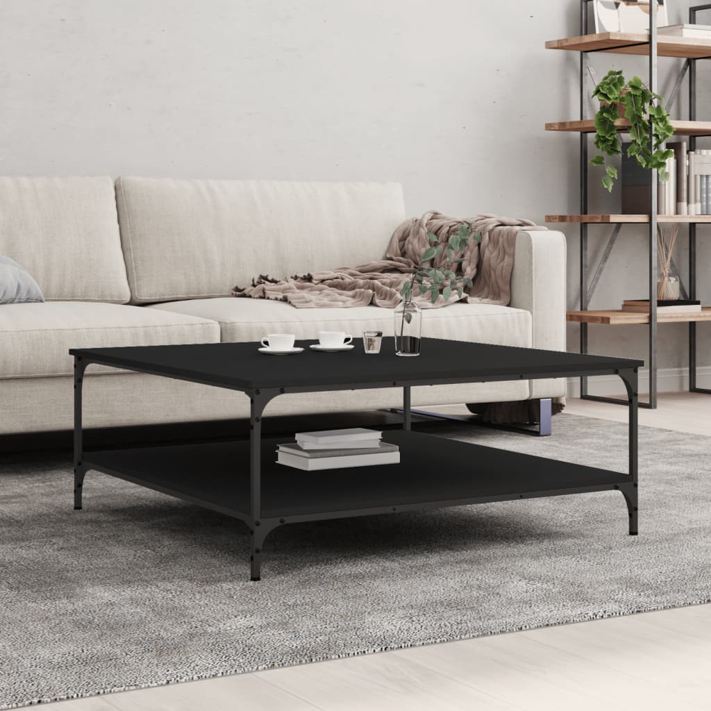 Berkfield Coffee Table Black 100x100x40 cm Engineered Wood