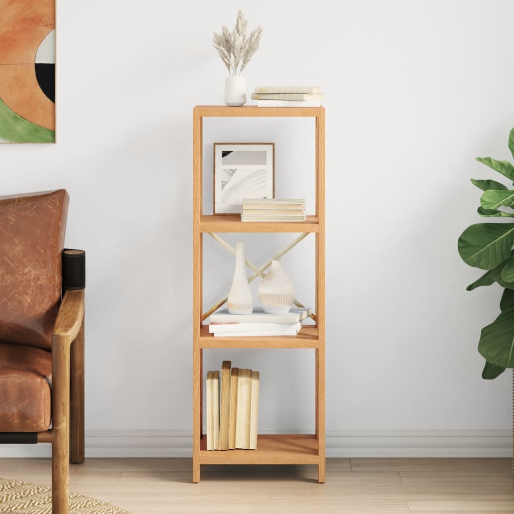 Berkfield 4-Tier Shelf 40x30x112 cm Solid Wood Oak