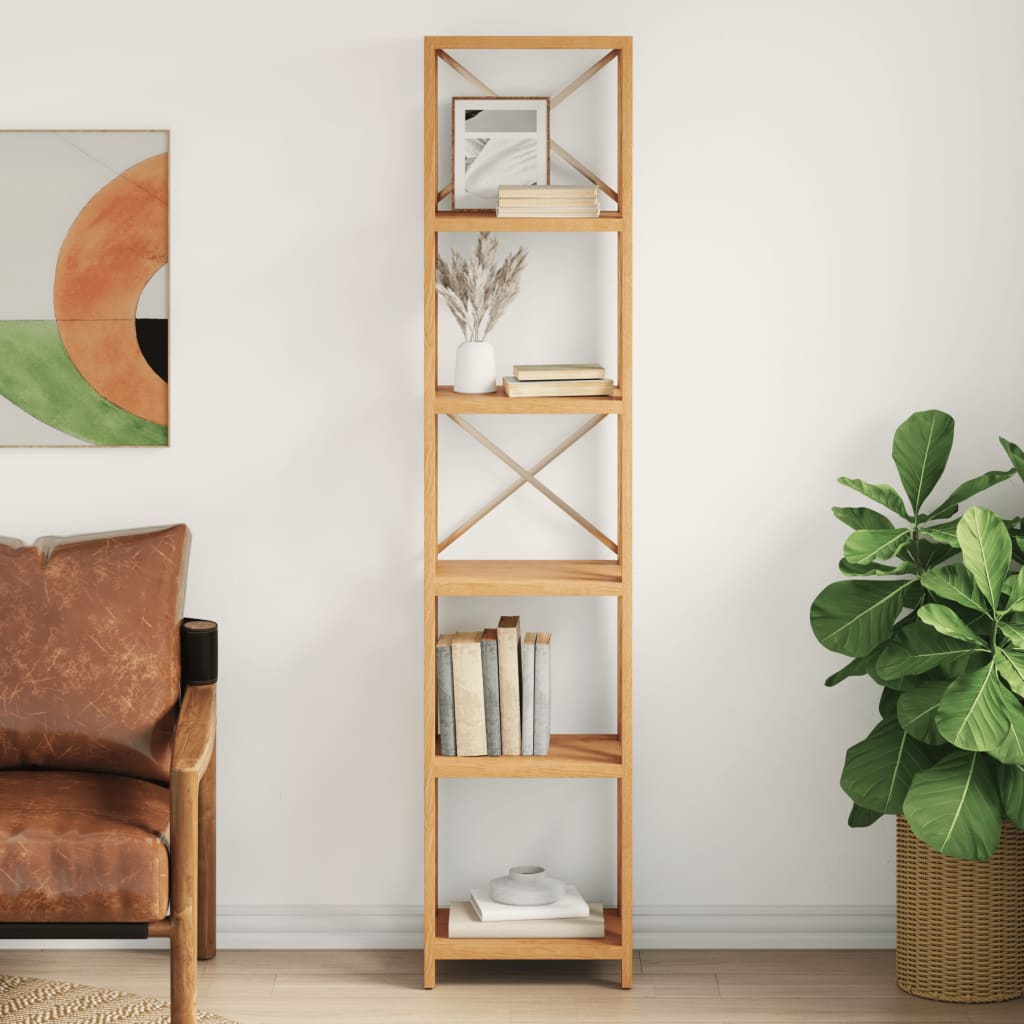 Berkfield 6-Tier Shelf 40x30x181 cm Solid Wood Oak