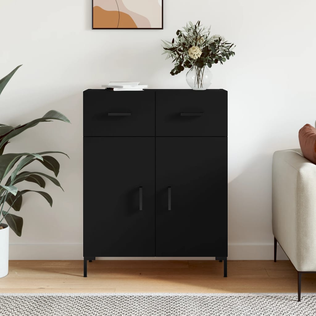 Berkfield Sideboard Black 69.5x34x90 cm Engineered Wood