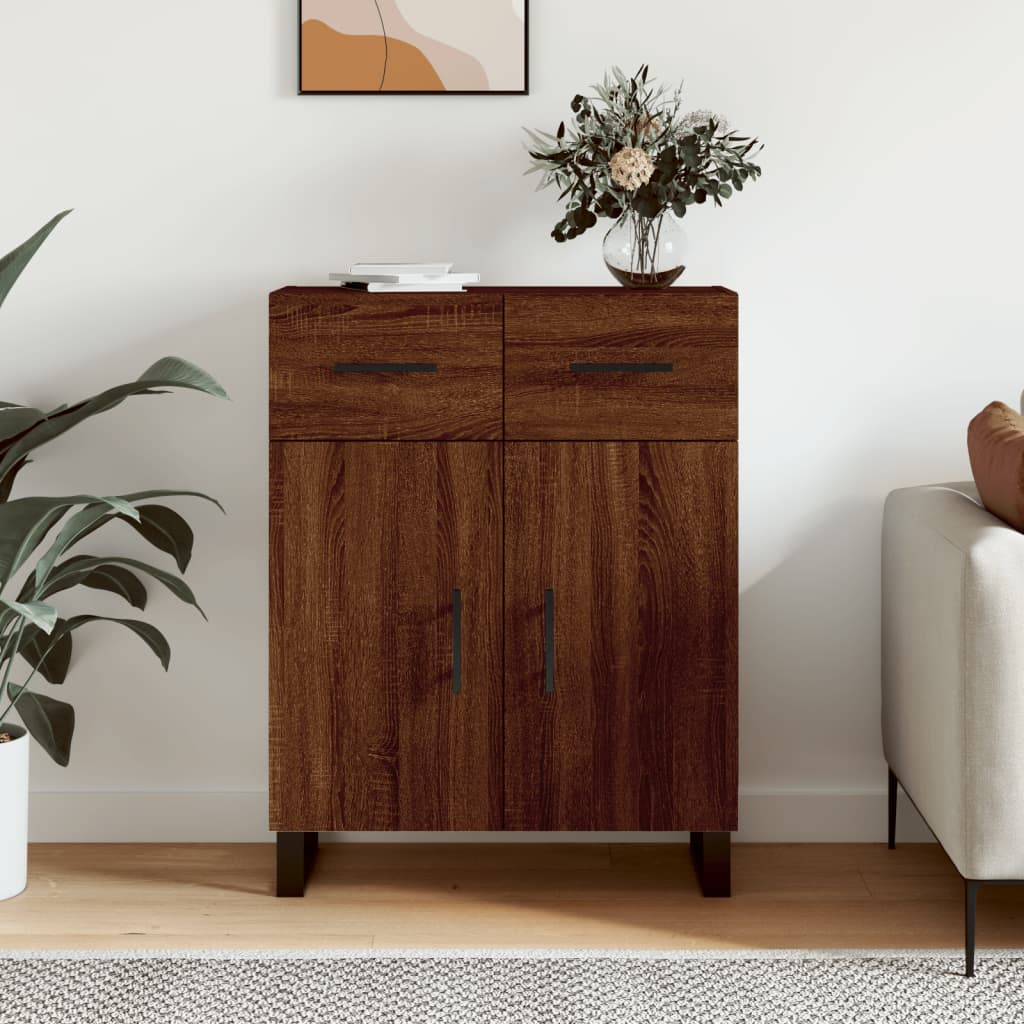 Berkfield Sideboard Brown Oak 69.5x34x90 cm Engineered Wood