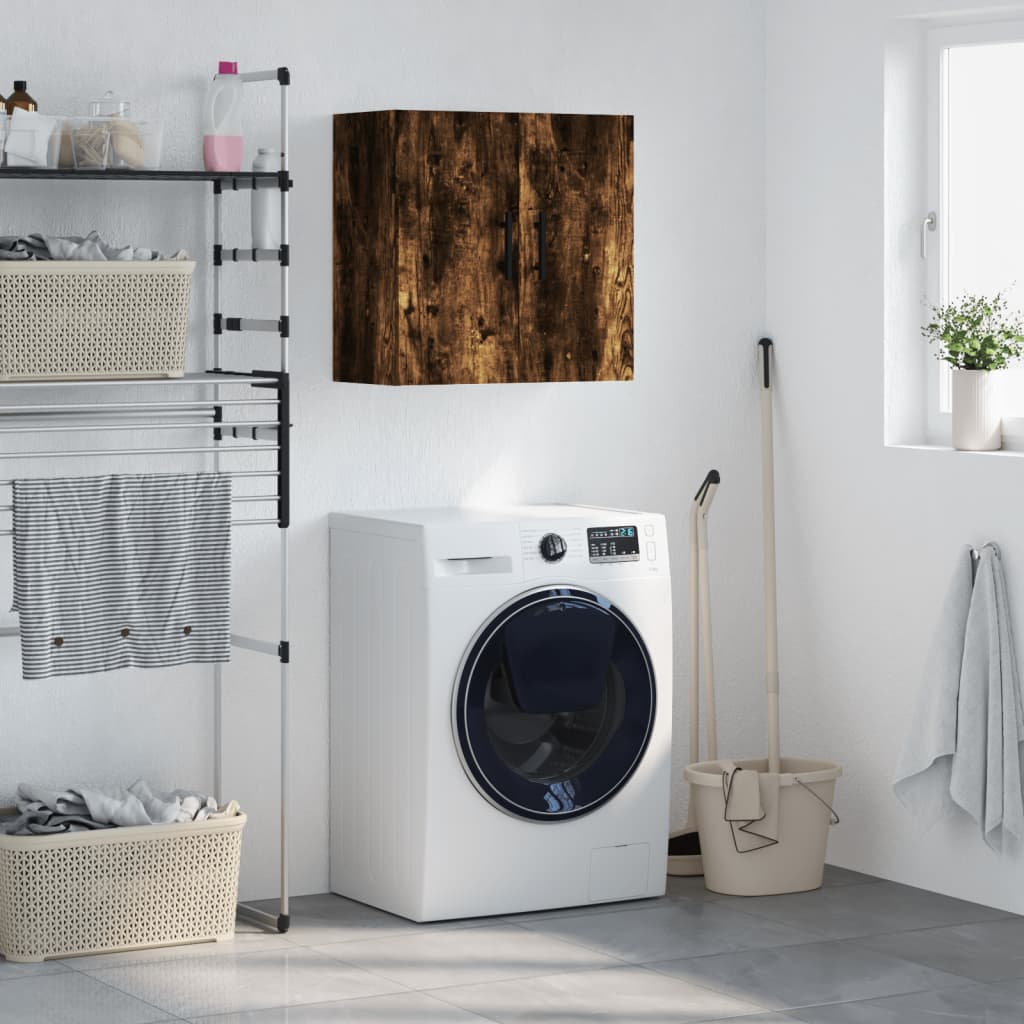 Berkfield Wall Cabinet Smoked Oak 60x31x60 cm Engineered Wood