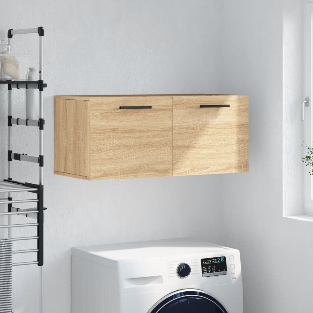 Berkfield Wall Cabinet Sonoma Oak 80x36.5x35 cm Engineered Wood