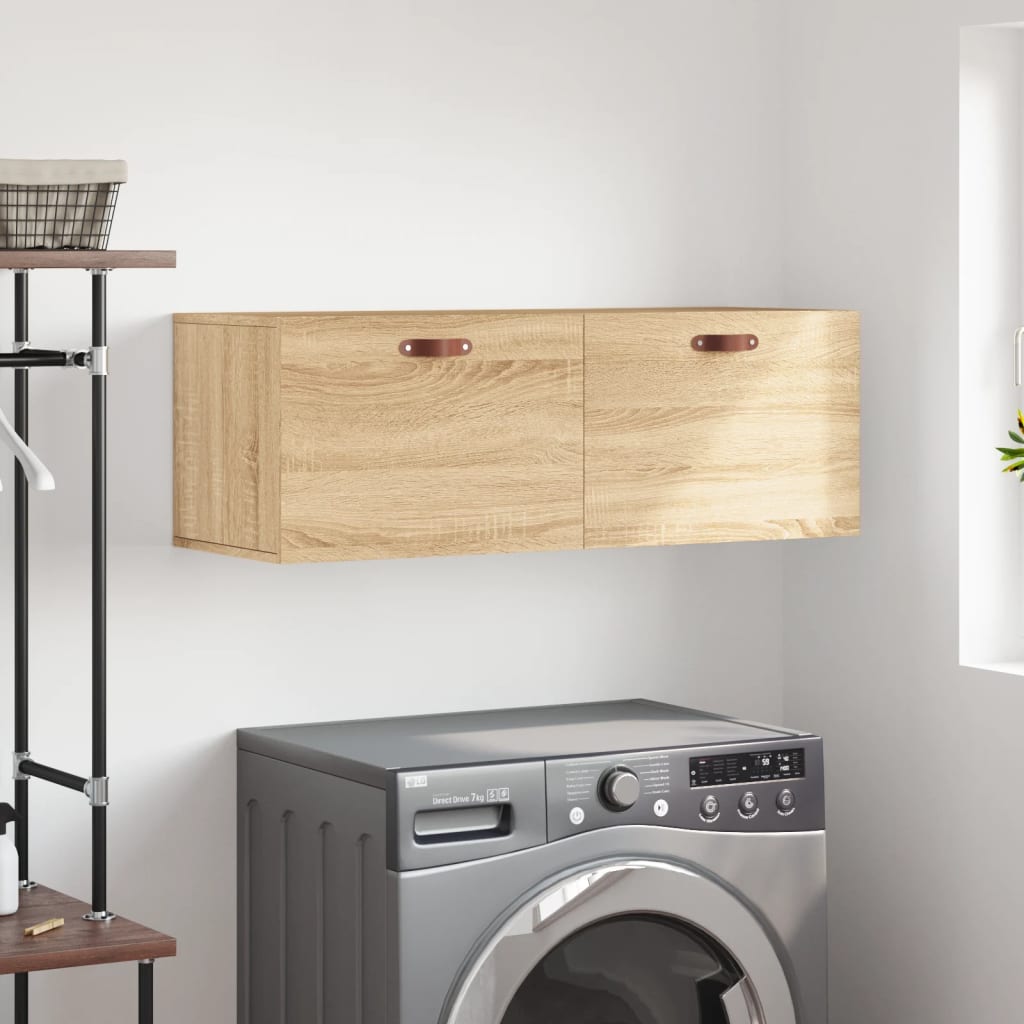 Berkfield Wall Cabinet Sonoma Oak 100x36.5x35 cm Engineered Wood