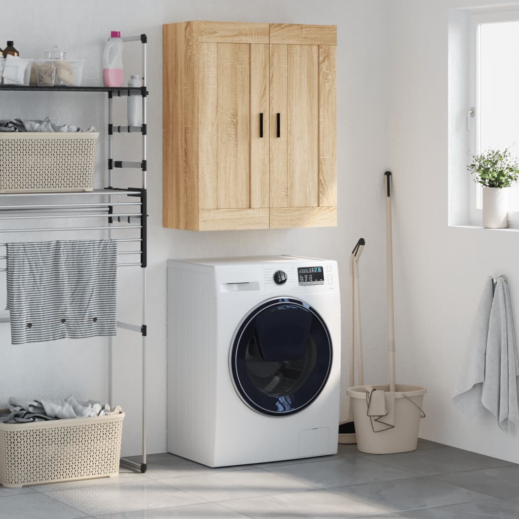 Berkfield Wall Mounted Cabinet Sonoma Oak 69.5x34x90 cm Engineered Wood