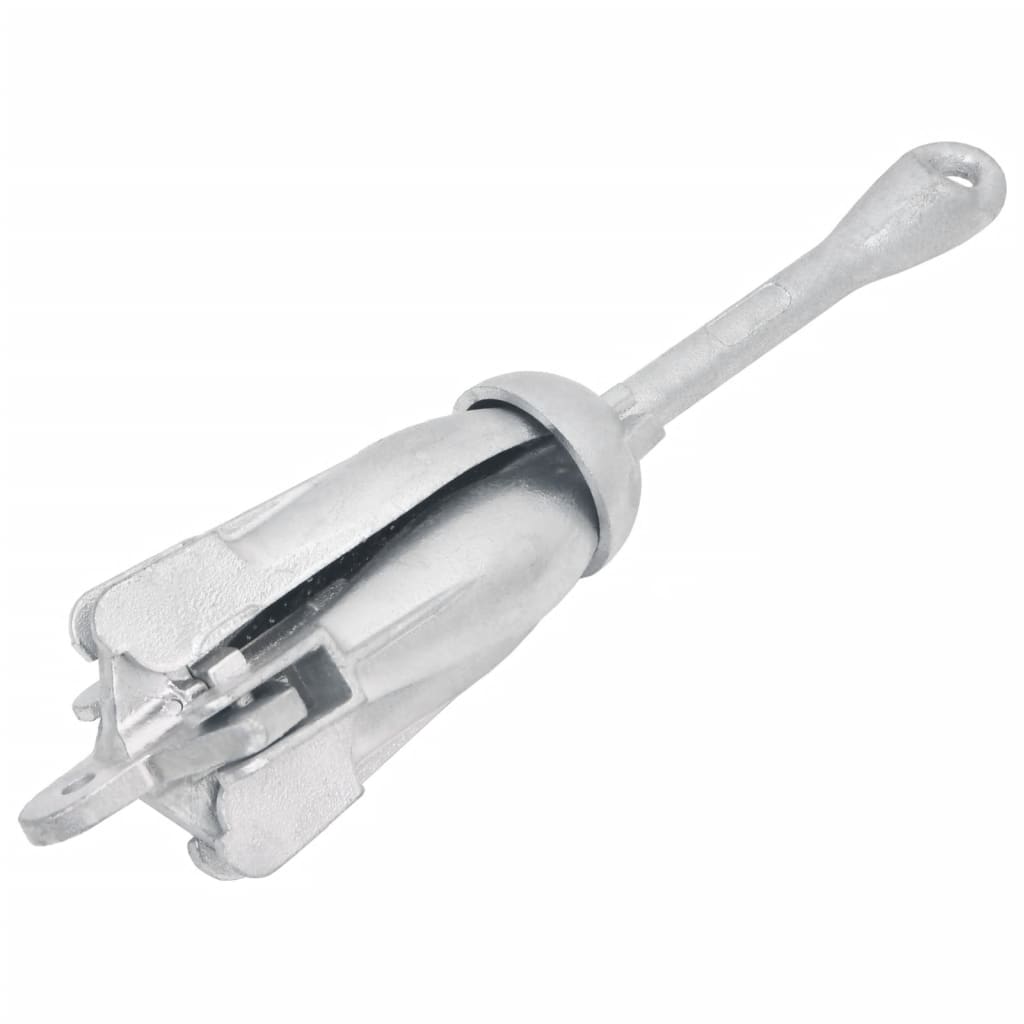 Berkfield Folding Anchor Silver 1.5 kg Malleable Iron