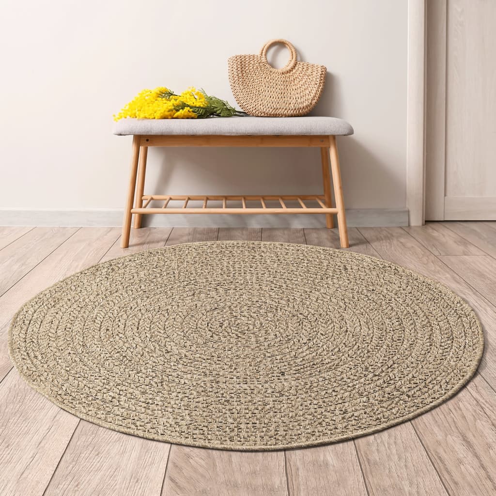 Berkfield Rug 90 cm Jute Look Indoor and Outdoor