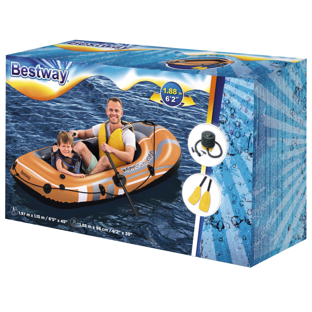 Bestway Inflatable Boat Set Kondor 2000 Set 188x98 cm 61062