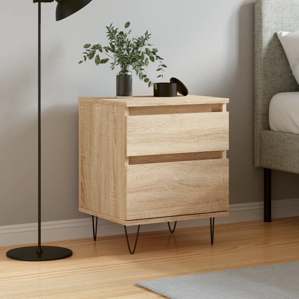 Berkfield Bedside Cabinet Sonoma Oak 40x35x50 cm Engineered Wood