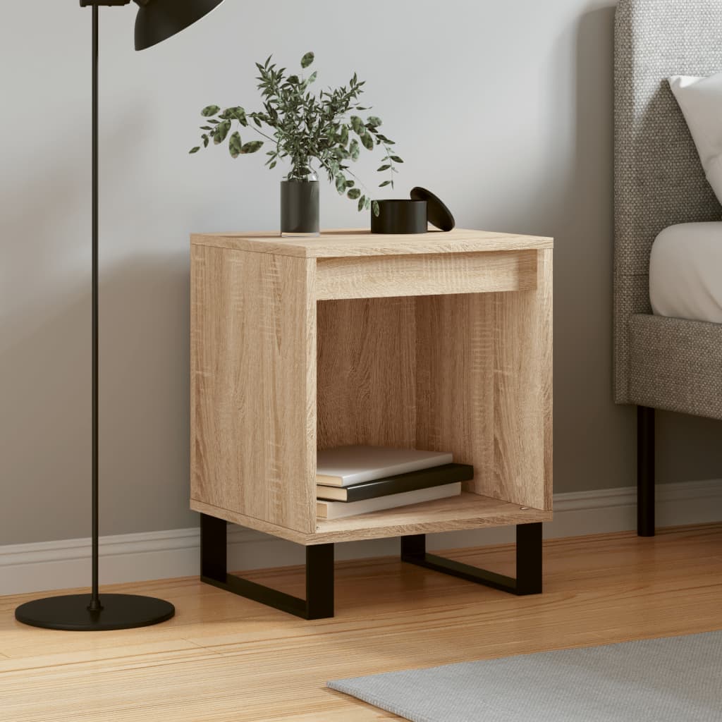 Berkfield Bedside Cabinet Sonoma Oak 40x35x50 cm Engineered Wood