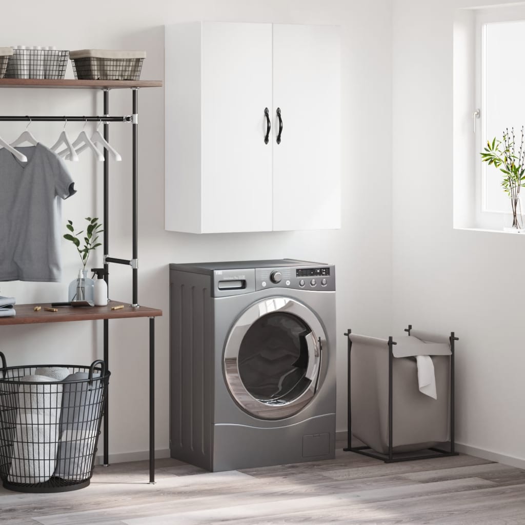 Berkfield Wall Mounted Cabinet White 69.5x34x90 cm Engineered Wood