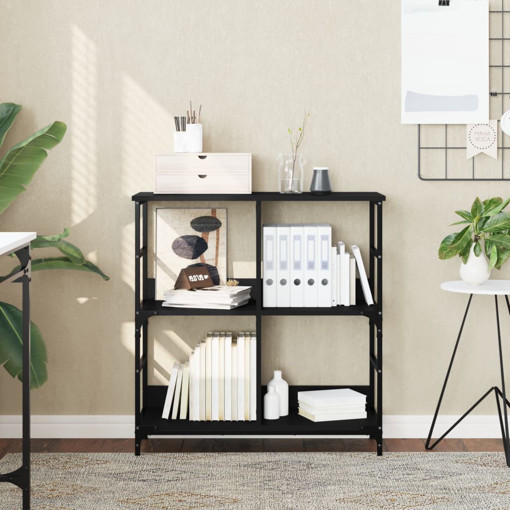 Berkfield Bookshelf Black 78.5x33x82 cm Engineered Wood