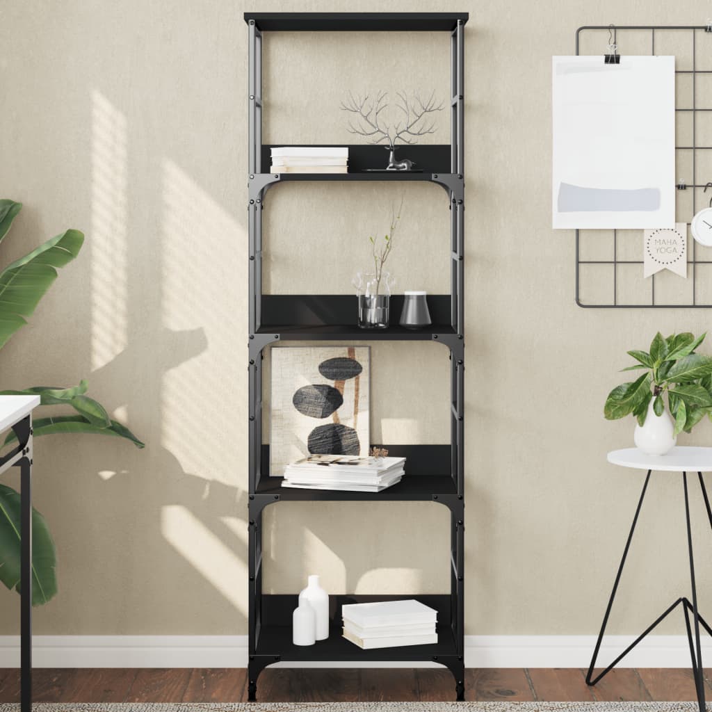Berkfield Bookshelf Black 50x33x153 cm Engineered Wood