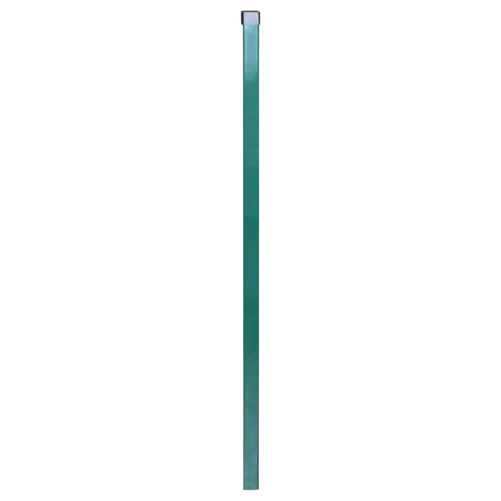 Berkfield Fence Posts 10 pcs Green 130 cm Galvanised Steel