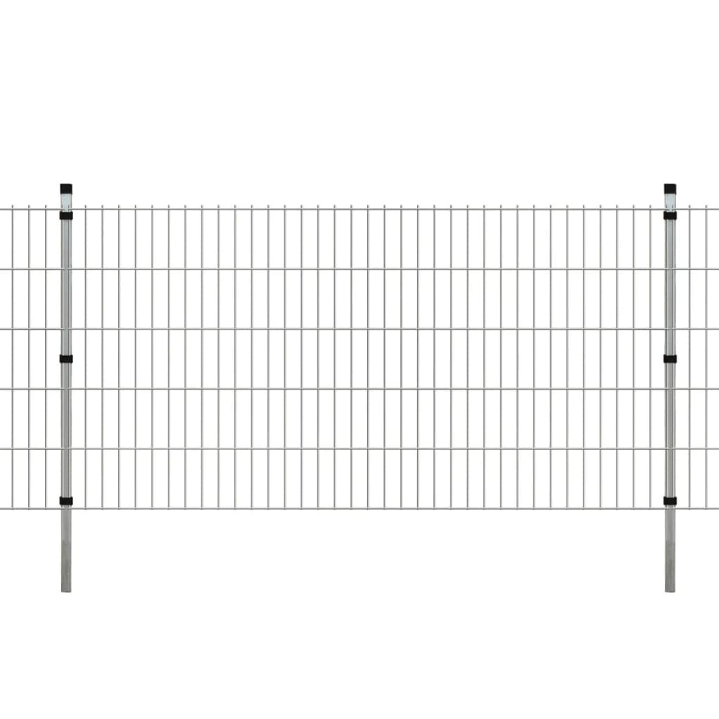 Berkfield Fence Posts 10 pcs Silver 150 cm Galvanised Steel