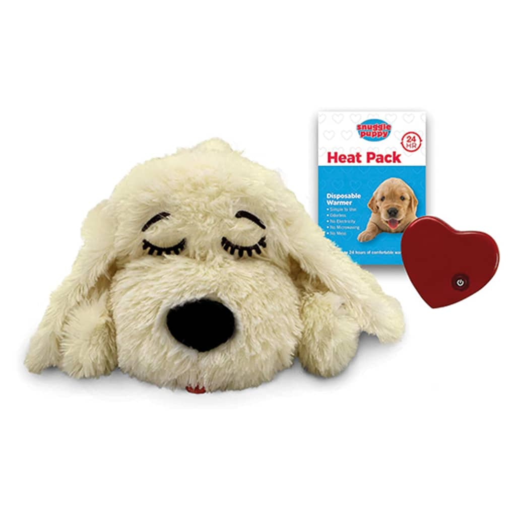 Snuggle Puppy Heartbeat Stuffed Dog Toy Golden