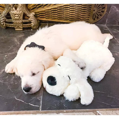 Snuggle Puppy Heartbeat Stuffed Dog Toy Golden
