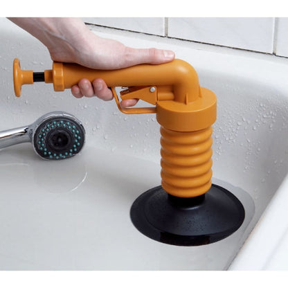 Drain Buster Handheld Drain Plunger Orange and Black