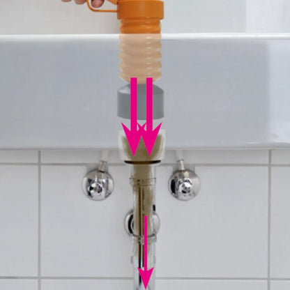 Drain Buster Handheld Drain Plunger Orange and Black