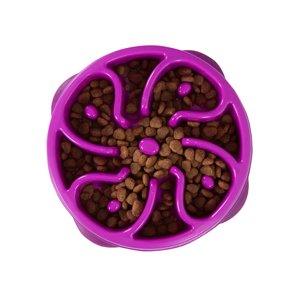 Outward Hound Mini Slow Feeder for Dogs Slo Bowl Purple