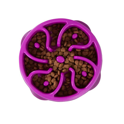 Outward Hound Mini Slow Feeder for Dogs Slo Bowl Purple