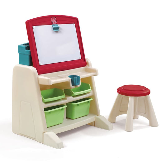 Step2 Easel Desk with Stool Flip & Doodle 836500