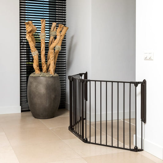 Noma 3-panel Safety Gate Modular Metal Black