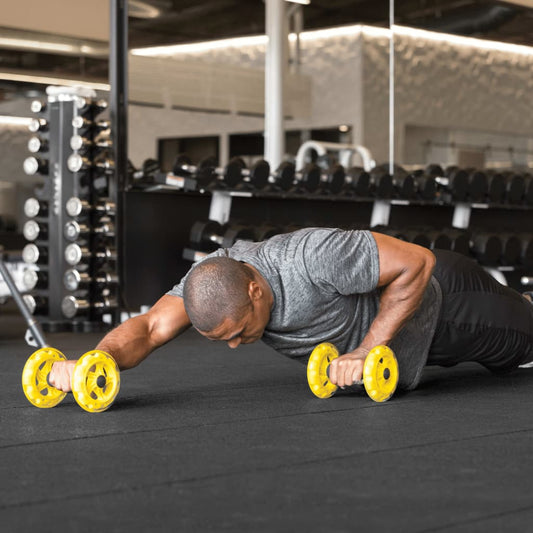 SKLZ Ab Trainer Core Wheels Yellow and Black