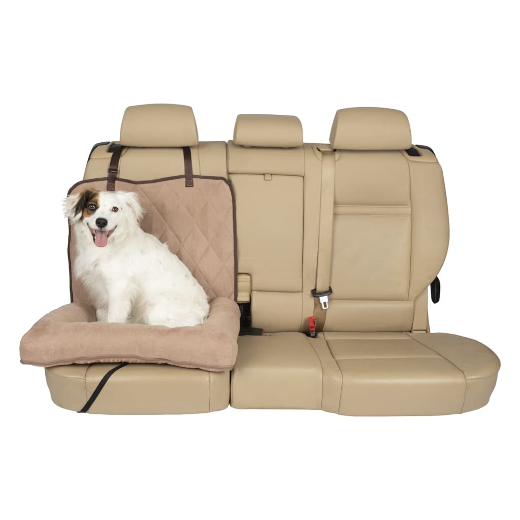 Happy Ride Dog Bed Car Cuddler Small Brown
