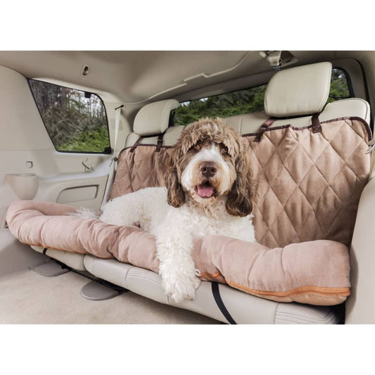 Happy Ride Dog Bed Car Cuddler Large Brown