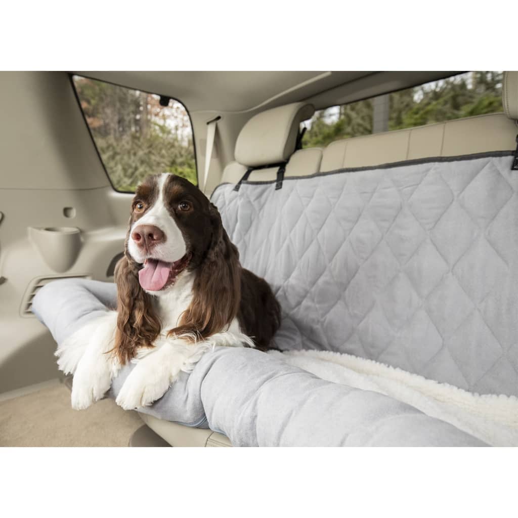 Happy Ride Dog Bed Car Cuddler Large Grey