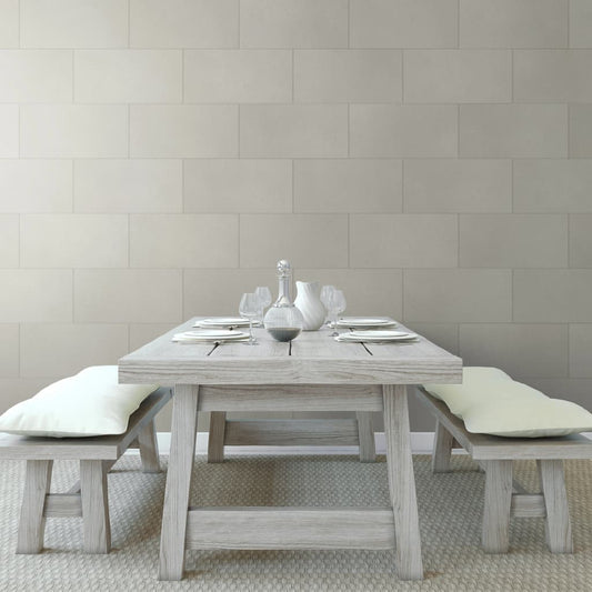 Grosfillex Wallcovering Tile Gx Wall+ 11pcs Wise Stone 30x60 cm Light Grey