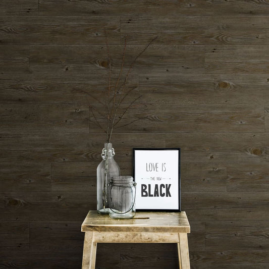 Grosfillex Wallcovering Tile Gx Wall+ 15pcs 15x90 cm Dark Oak