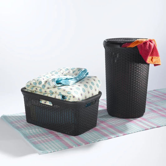 Curver Laundry Basket Style 45L Dark Brown