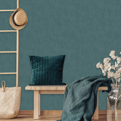 DUTCH WALLCOVERINGS Wallpaper Plain Green