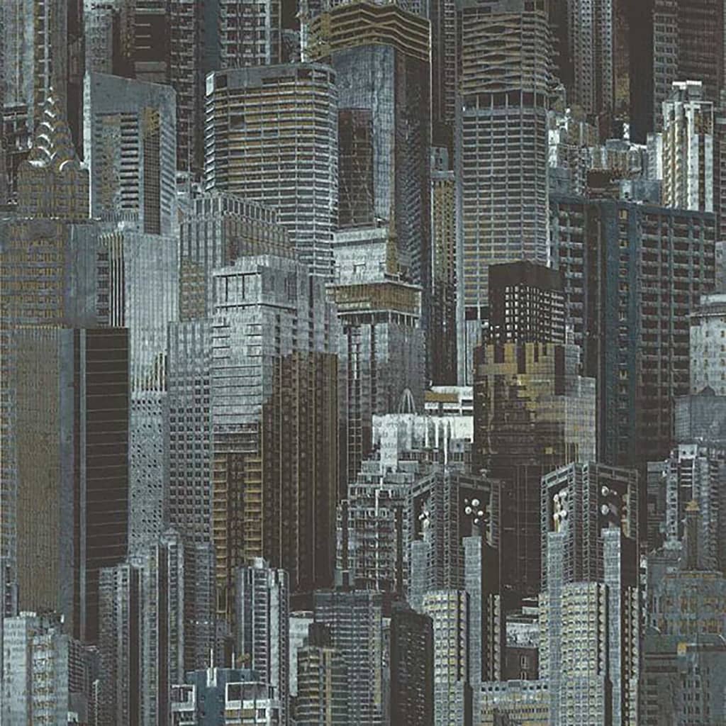 Noordwand Wallpaper Skyscrapers Blue
