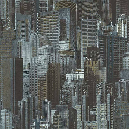 Noordwand Wallpaper Skyscrapers Blue