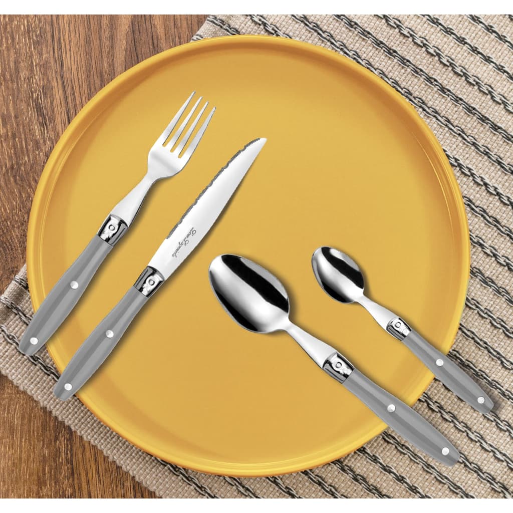 Lou Laguiole 24-Piece Cutlery Set Comptoir Grey